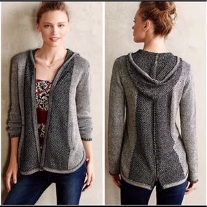 Anthro Sparrow Zip Front Cardigan Large